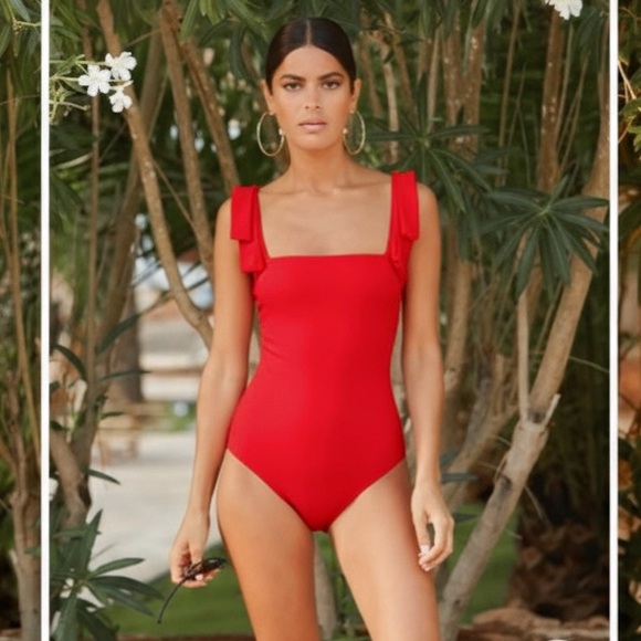 Alexandra Miro Other - Alexandra Miro Audrey One Piece Swimsuit in Coral Red Estimated XS